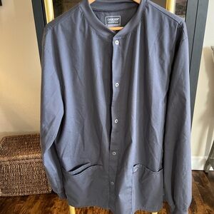 Cherokee Men's Charcoal workwear, professional, scrub Jacket